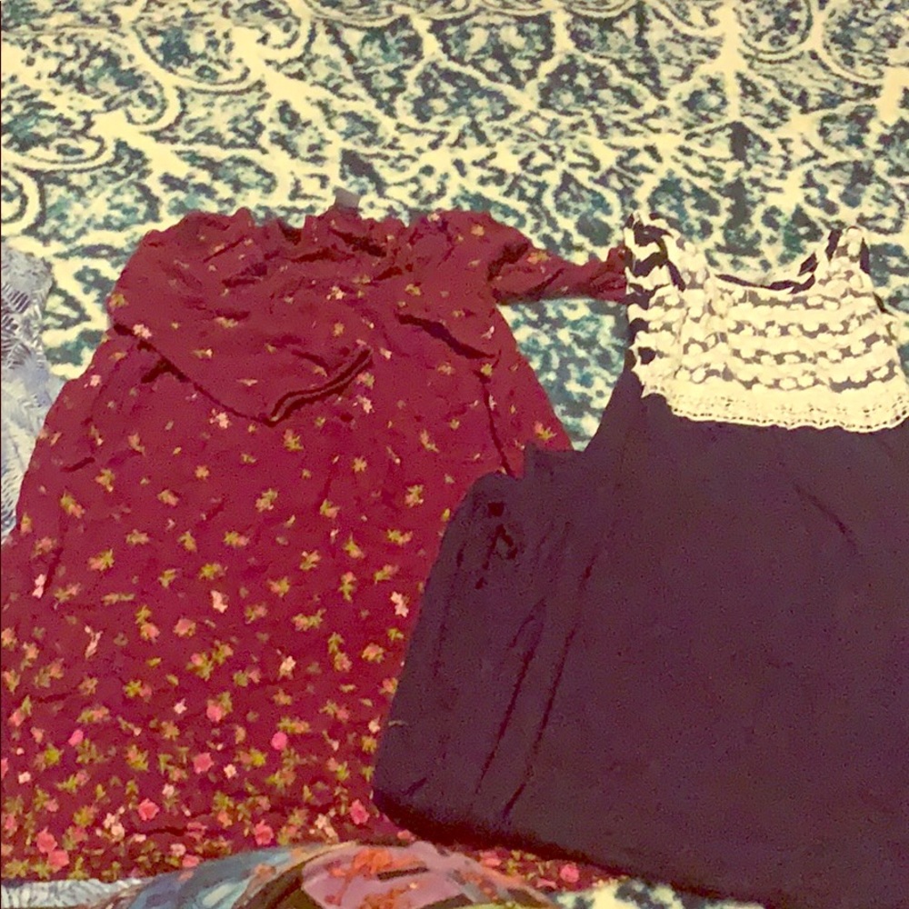 2 dresses and a romper